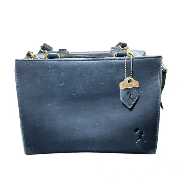 Grande Sacoche Homme Cuir PU Noir - Sac Bandoulière Vintage avec